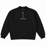 Quarter Zip Bomber - Black