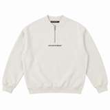 Quarter Zip Bomber - Ivory