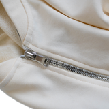 Quarter Zip Bomber - Ivory