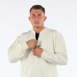 Quarter Zip Bomber - Ivory