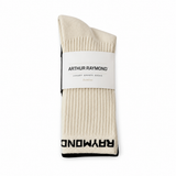 Luxury Bamboo Sports Socks Twin Pack - Black & Ivory