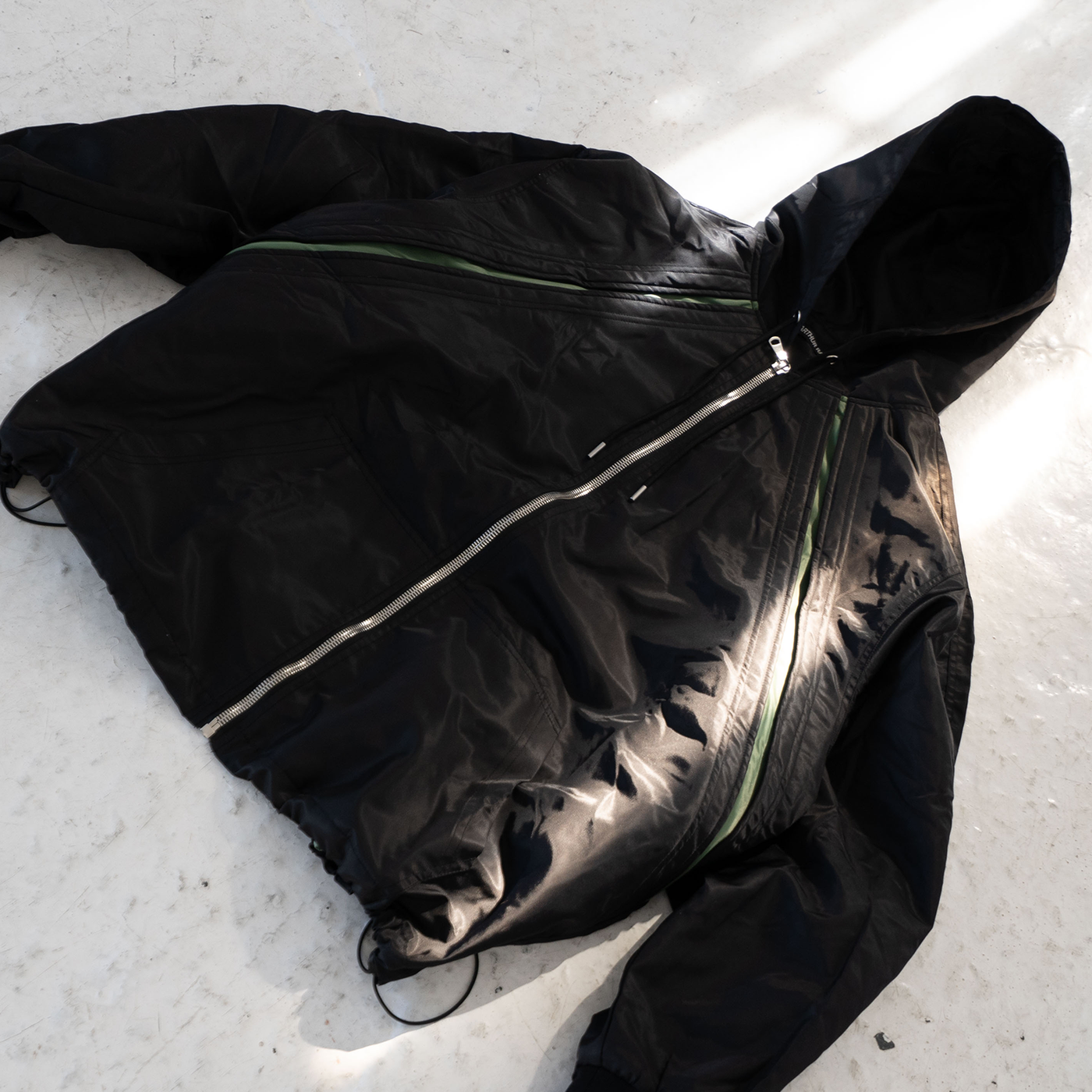 Adidas Y-3 Men Nylon Hood Jacket olive dark black olive