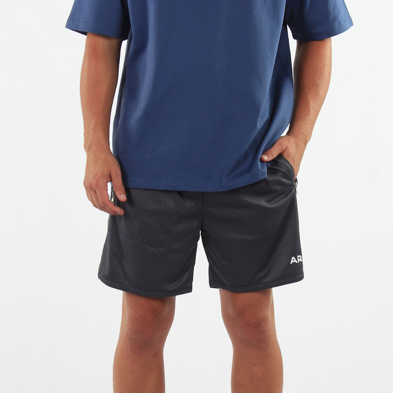 Droppin' Dimes Mesh Shorts - Gun Grey